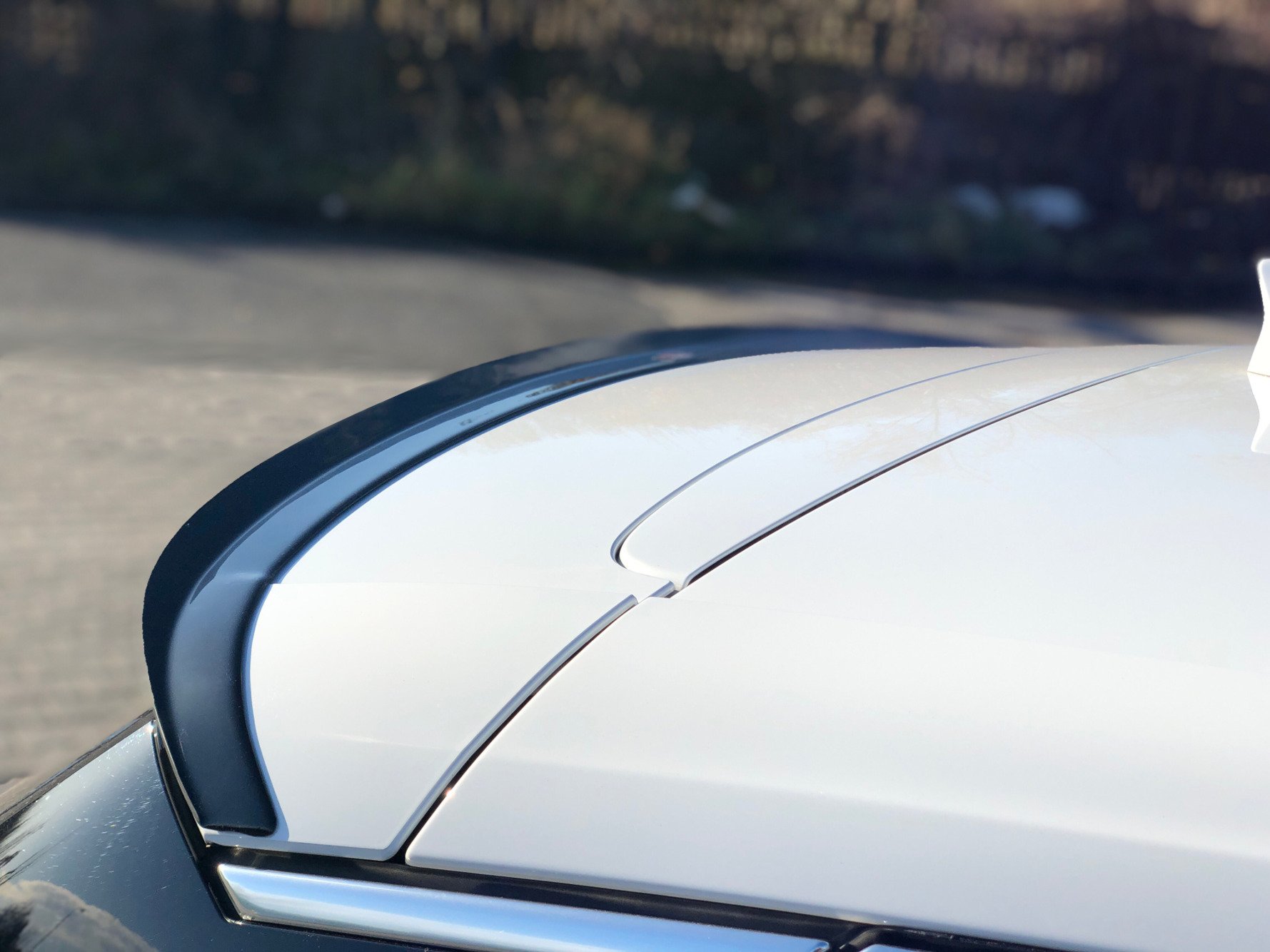 Spoiler CAP für OPEL ASTRA K OPC-LINE schwarz Hochglanz