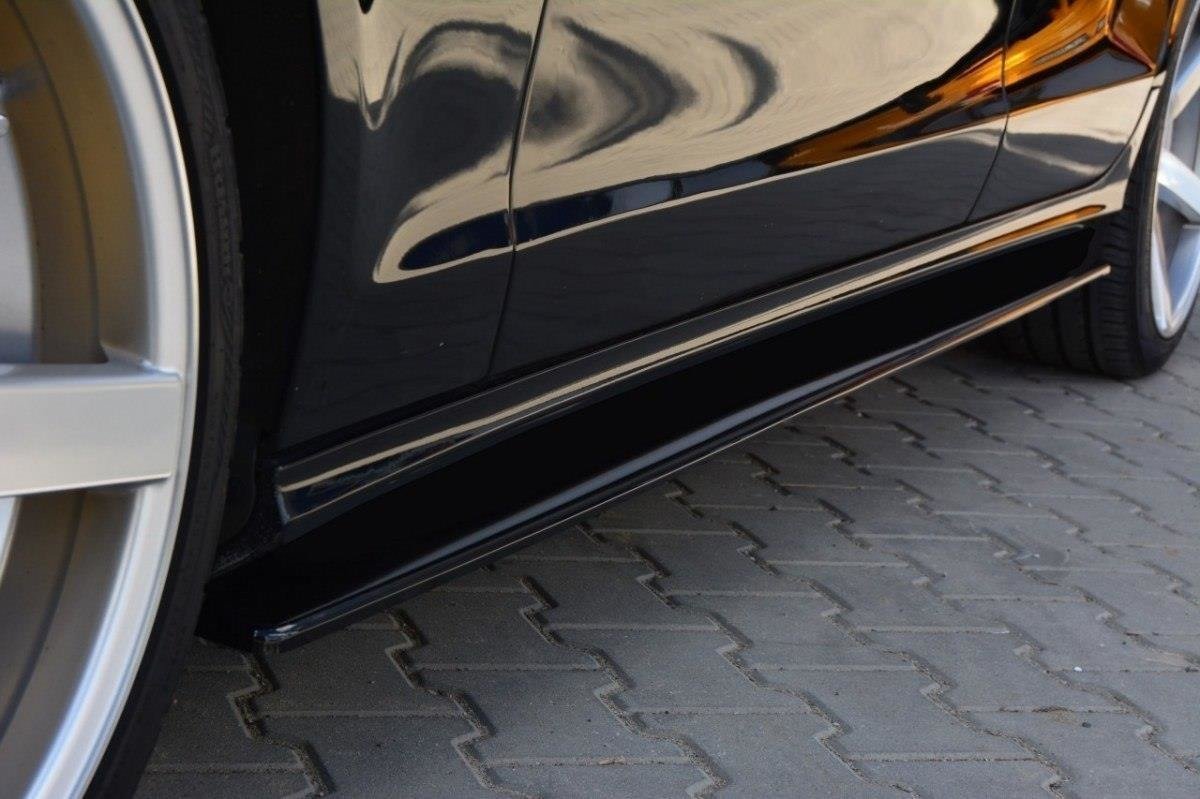 Street+ Seitenschweller Leisten passend für Mercedes CLS AMG-Line C218 schwarz Hochglanz