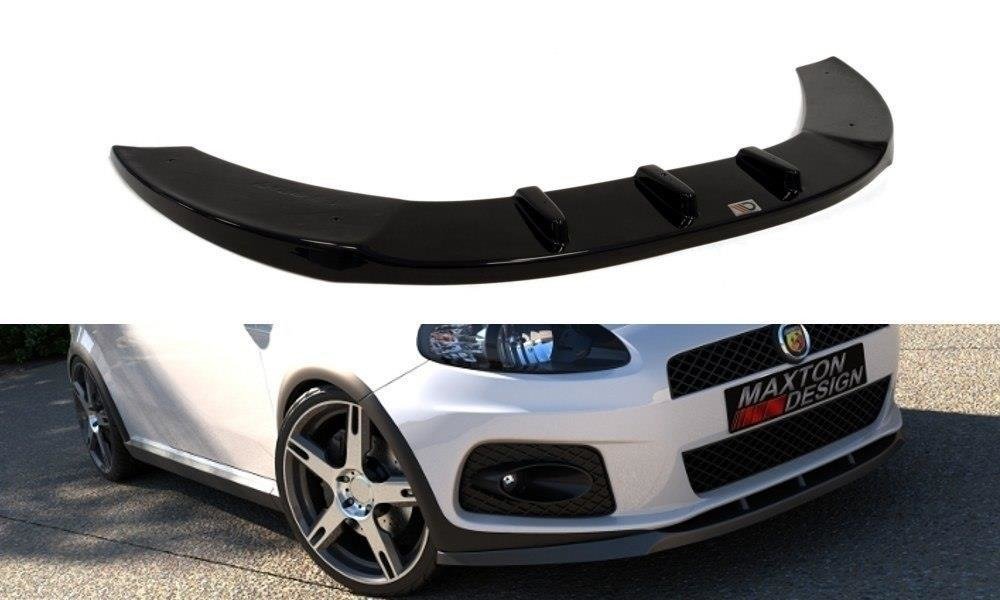 Street+ Spoilerlippe Front Ansatz V.1 passend für Fiat Grande Punto ABARTH schwarz Hochglanz