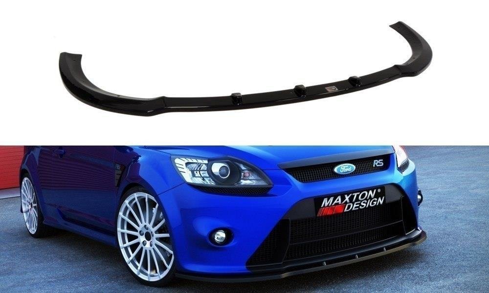 Street+ Spoilerlippe Front Ansatz V.1 passend für Ford Focus RS Mk2 schwarz Hochglanz