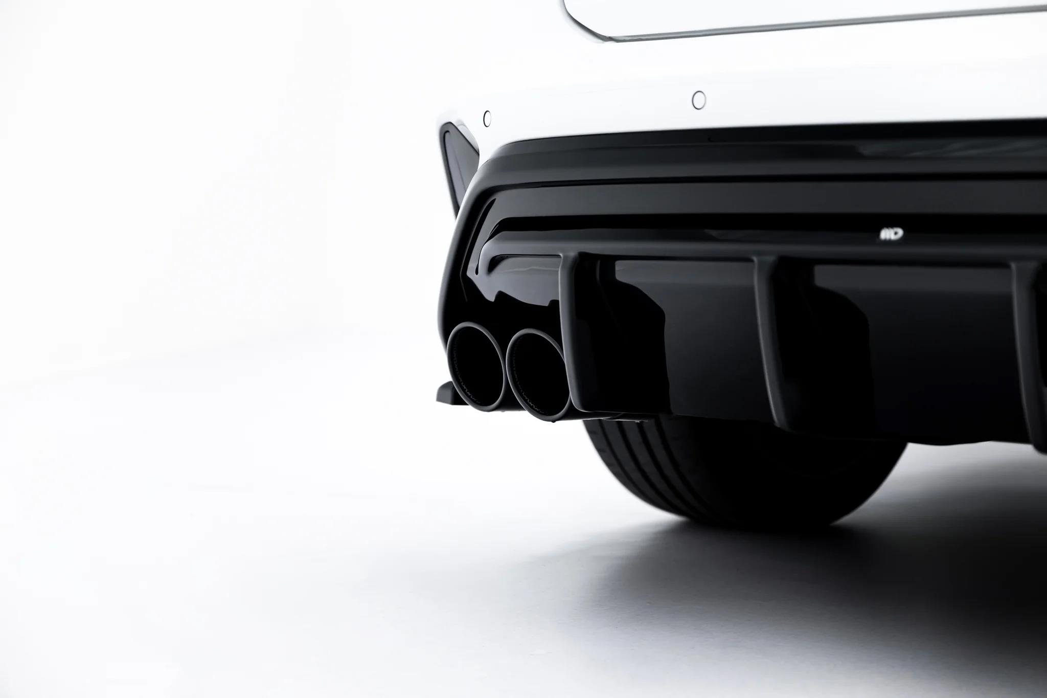 Diffusor Heck Ansatz + Endrohre passend für Audi A3 S-Line Sportback 8Y Facelift