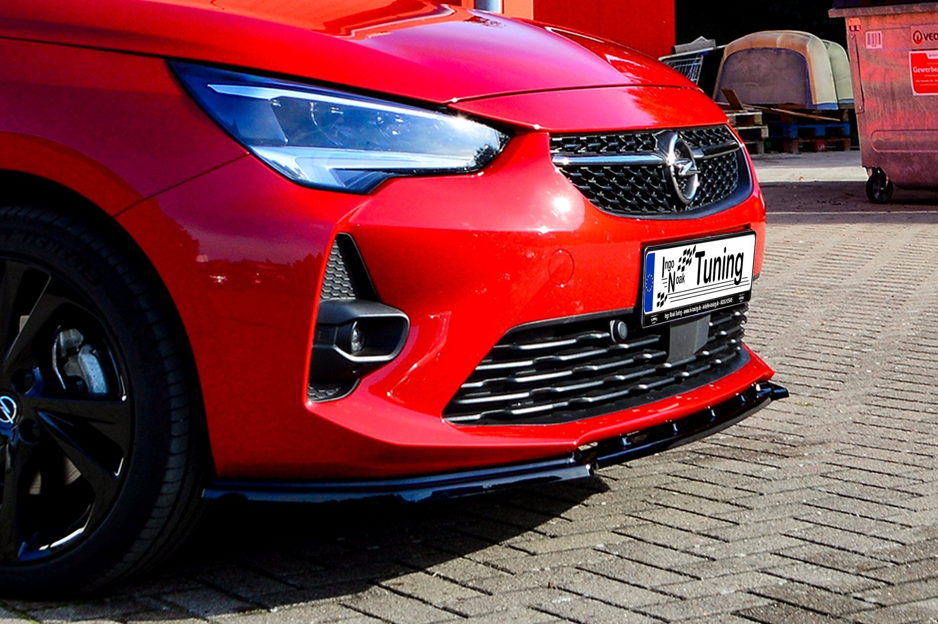 Cup Frontspoilerlippe für Opel Corsa F ab Bj.2019- Carbon Optik