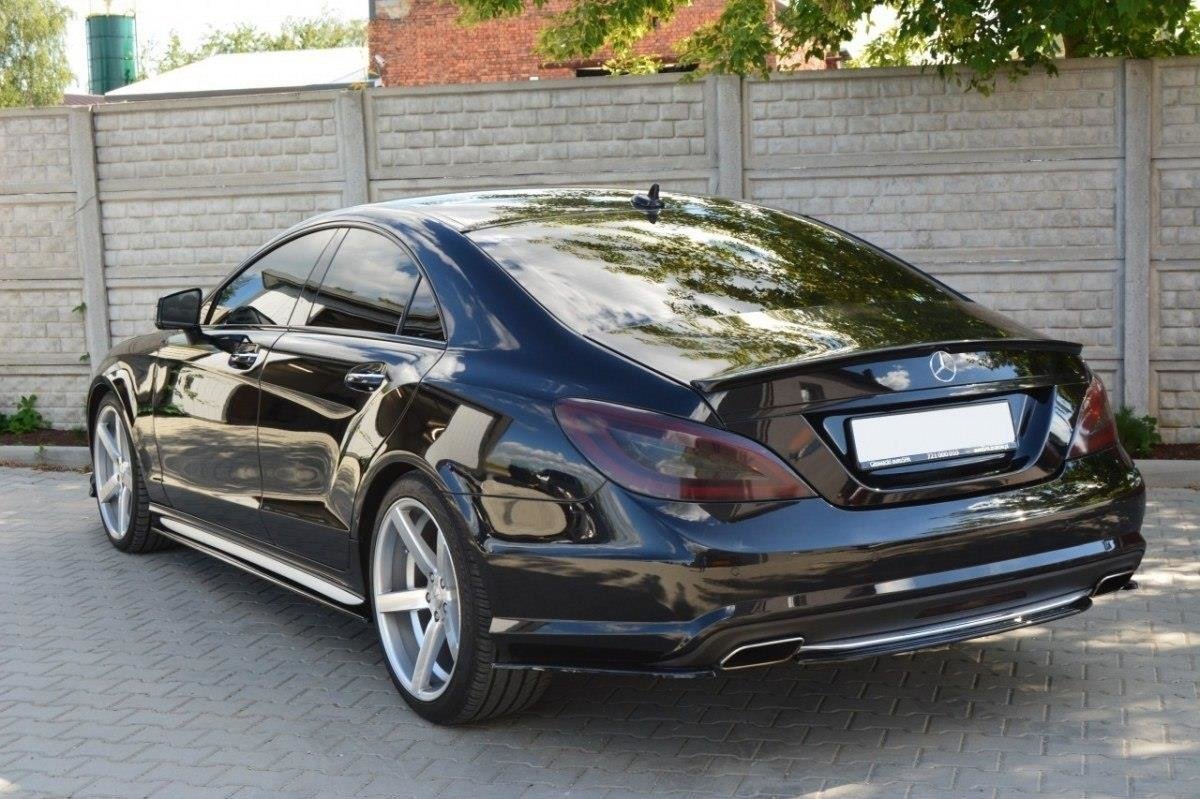 Heckansatz MERCEDES CLS C218 AMG LINE schwarz Hochglanz