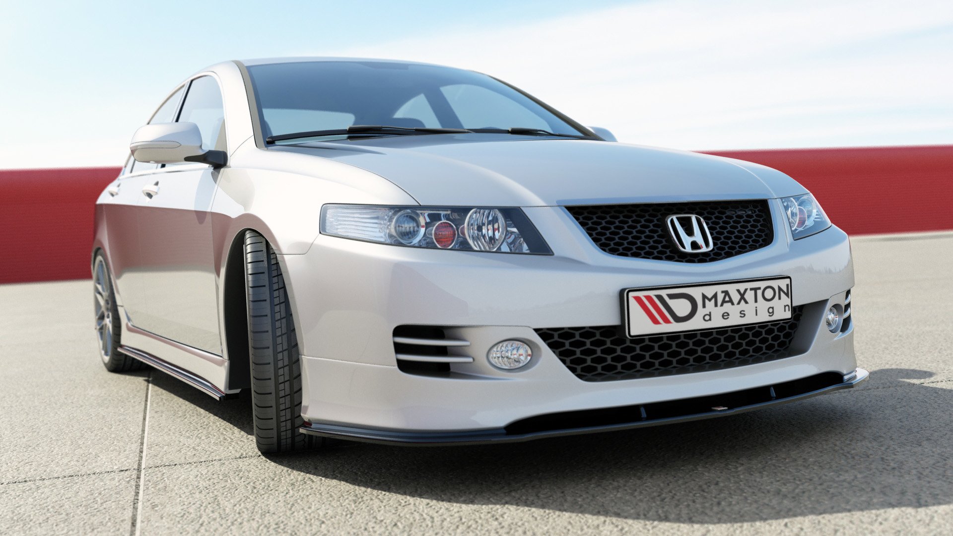 Street+ Spoilerlippe Front Ansatz passend für Honda Accord VII TYPE-S schwarz Hochglanz