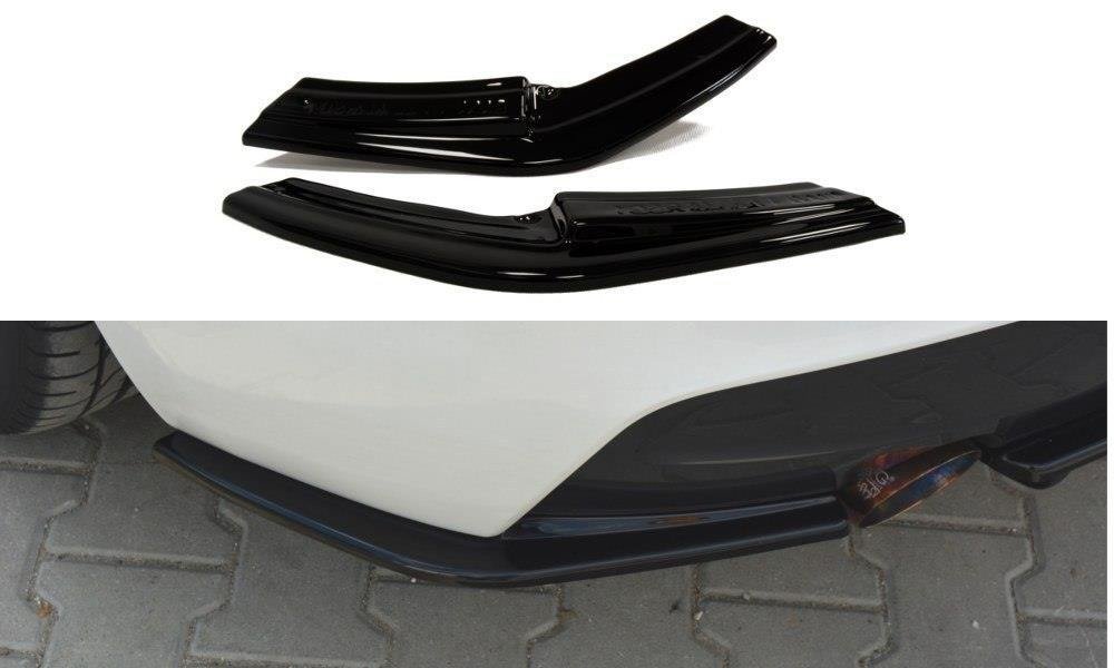 Heck Ansatz Flaps Diffusor für BMW 1er F20/F21 M-Power vor Facelift schwarz Hochglanz