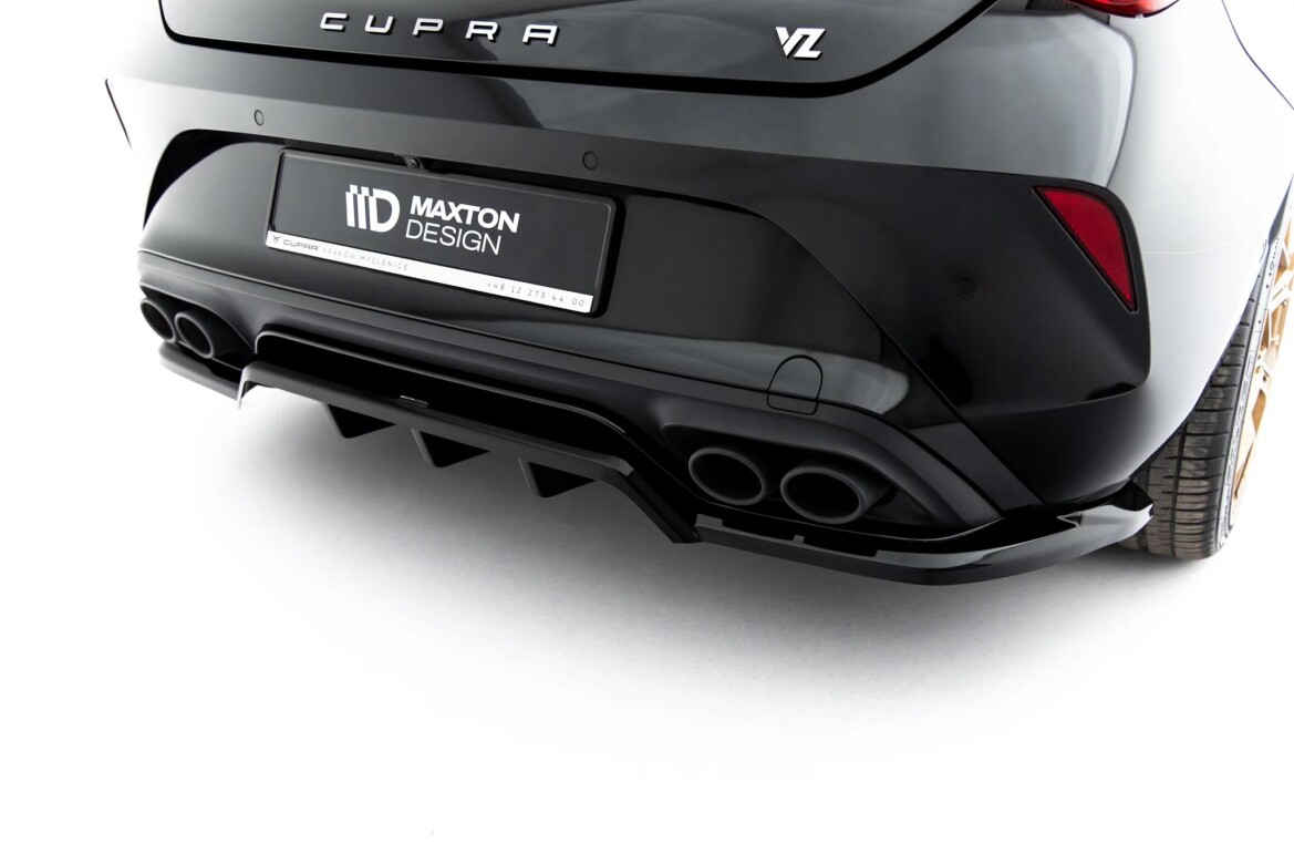 Diffusor RACE V.2 passend für Cupra Leon Hatchback Mk1 Facelift schwarz Hochglanz