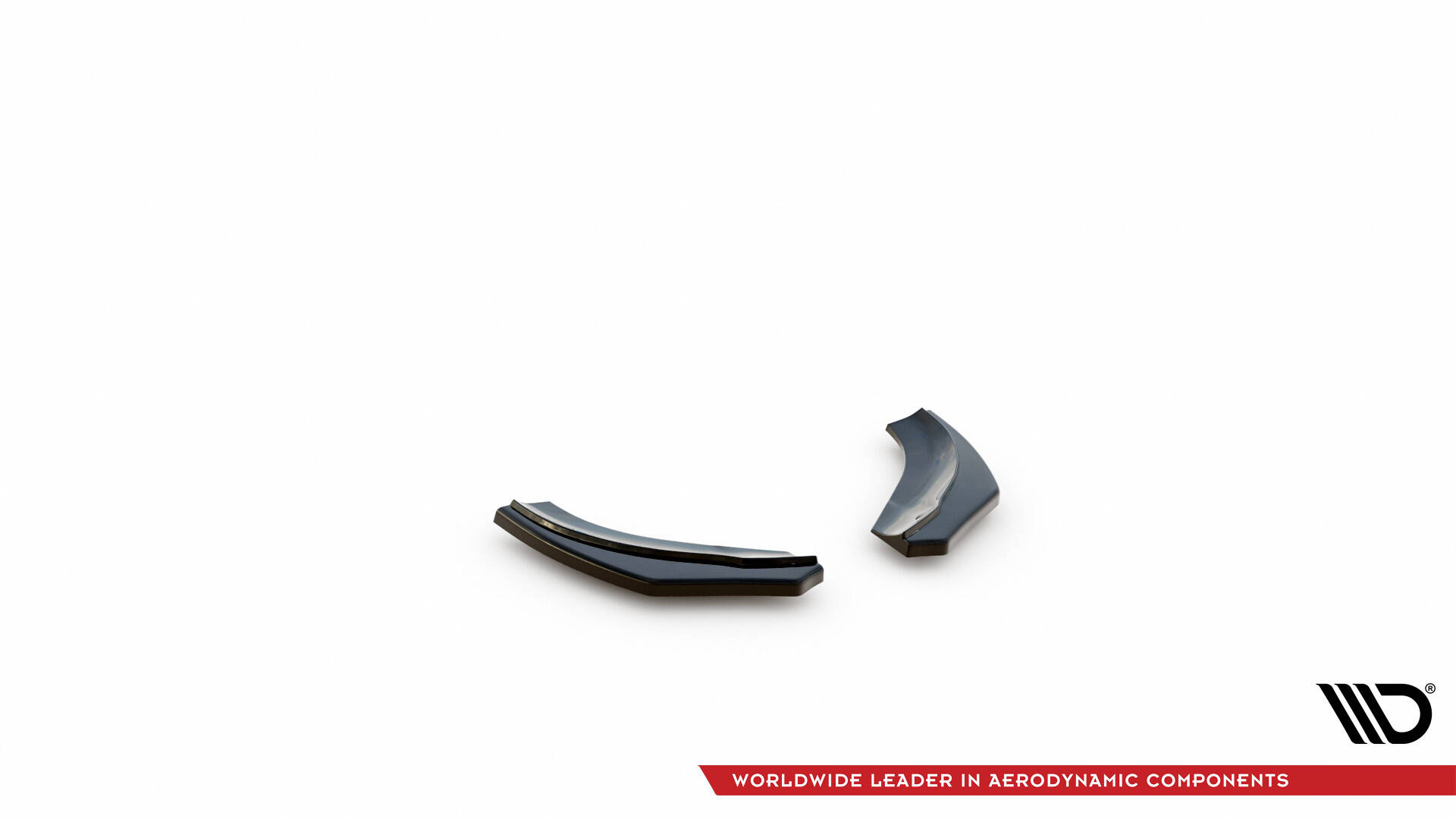 Heck Ansatz Flaps Diffusor für VW SCIROCCO R schwarz Hochglanz