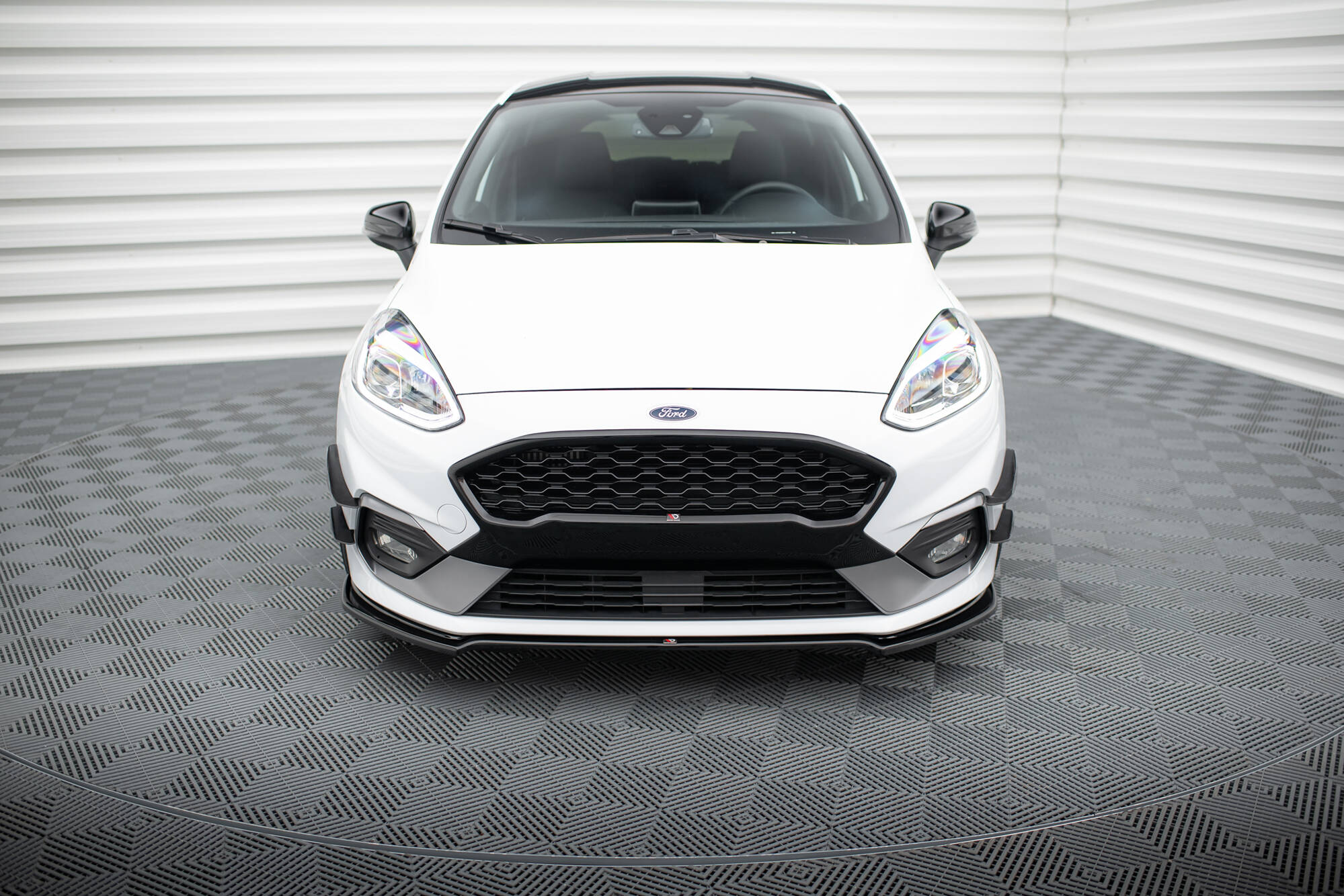 Front Ansatz V.1 für Ford Fiesta Mk8 ST / ST-Line schwarz Hochglanz