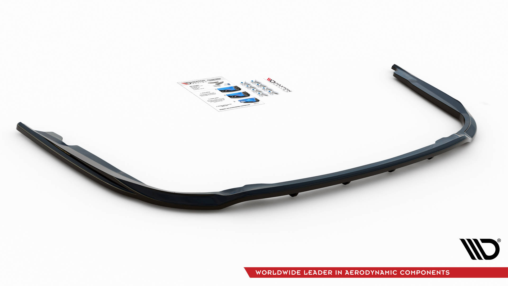 Street+ Mittlerer Diffusor Heck Ansatz RACE passend für Toyota Avensis Mk3 FL schwarz matt