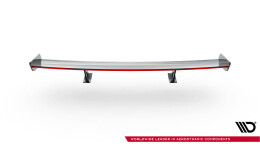Carbon Heck Spoiler Heckflügel Standfuß Innen + LED passend für Audi A3 / A3 S-Line / S3 / RS3 Limousine 8V / 8V FL
