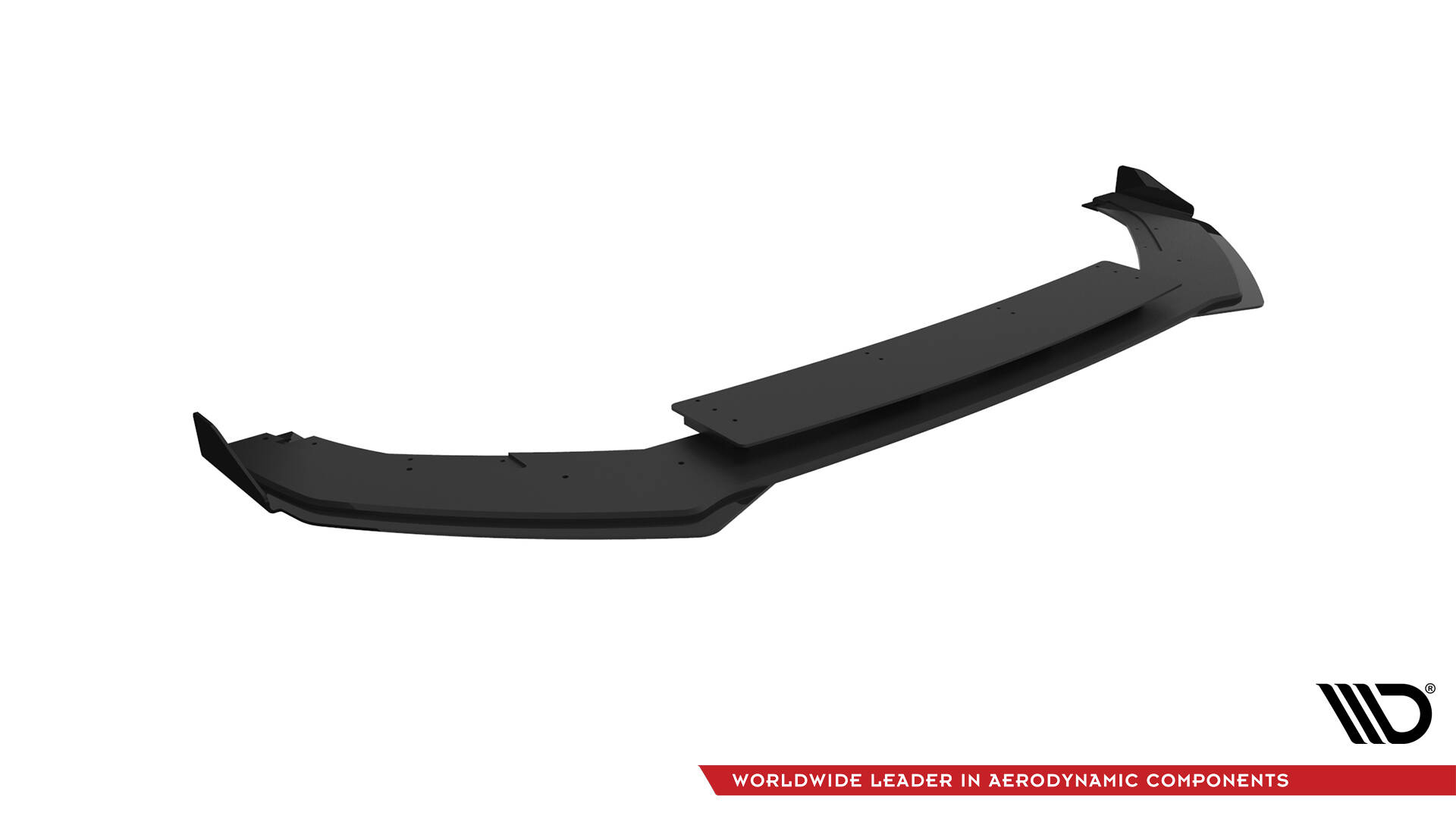 Street Pro Spoilerlippe Front Ansatz + Flaps V.1 passend für VW Golf R Mk7 schwarz Hochglanz