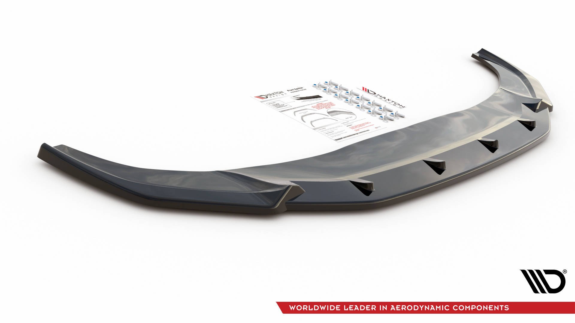 Street+ Spoilerlippe Front Ansatz V.2 passend für Audi Q3 Sportback S-Line Carbon Look