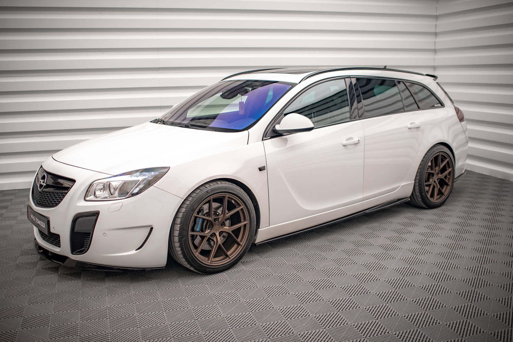 Street+ Seitenschweller Leisten passend für Opel Insignia Mk. 1 OPC schwarz Hochglanz