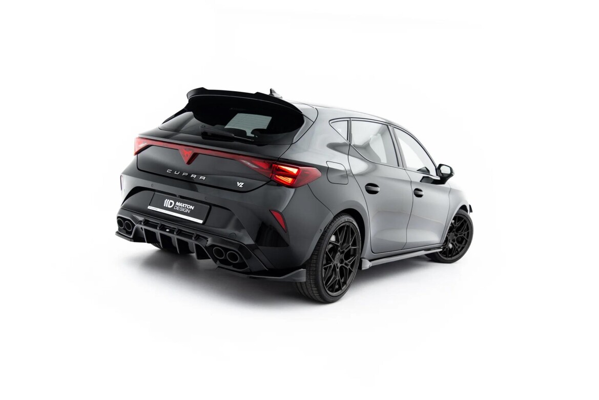 Diffusor Flaps V.1 passend für Cupra Leon Hatchback Mk1 Facelift schwarz Hochglanz