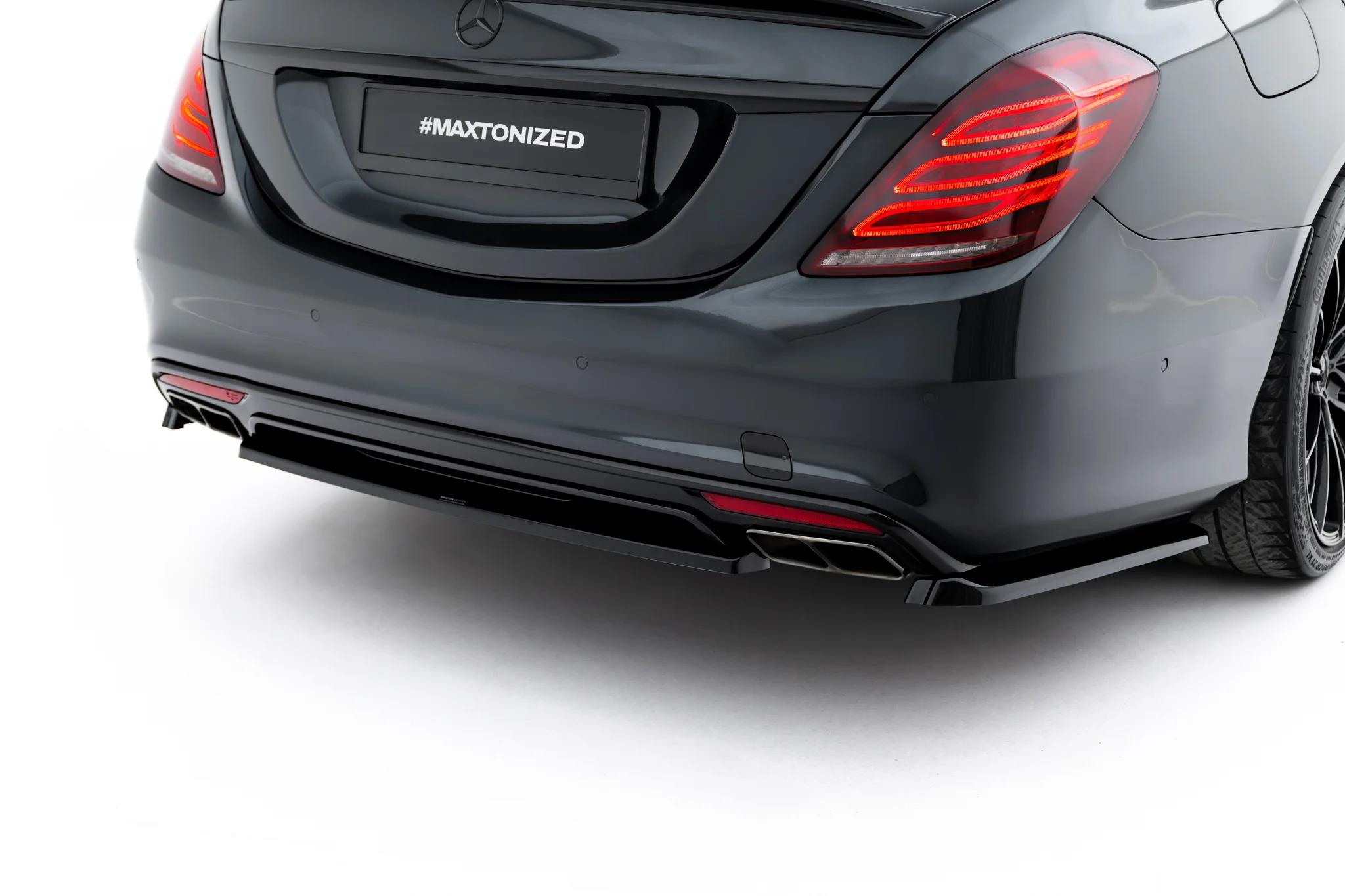 Heckansatz V.2 Mercedes-Benz S AMG-Line W222 schwarz Hochglanz