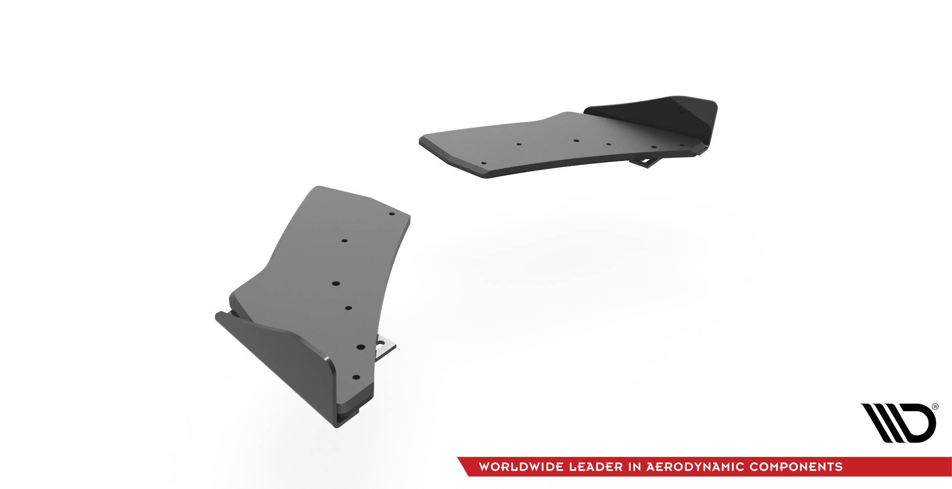 Street Pro Heck Ansatz Flaps passend für VW Golf R Mk7 rot+ Hochglanz Flaps