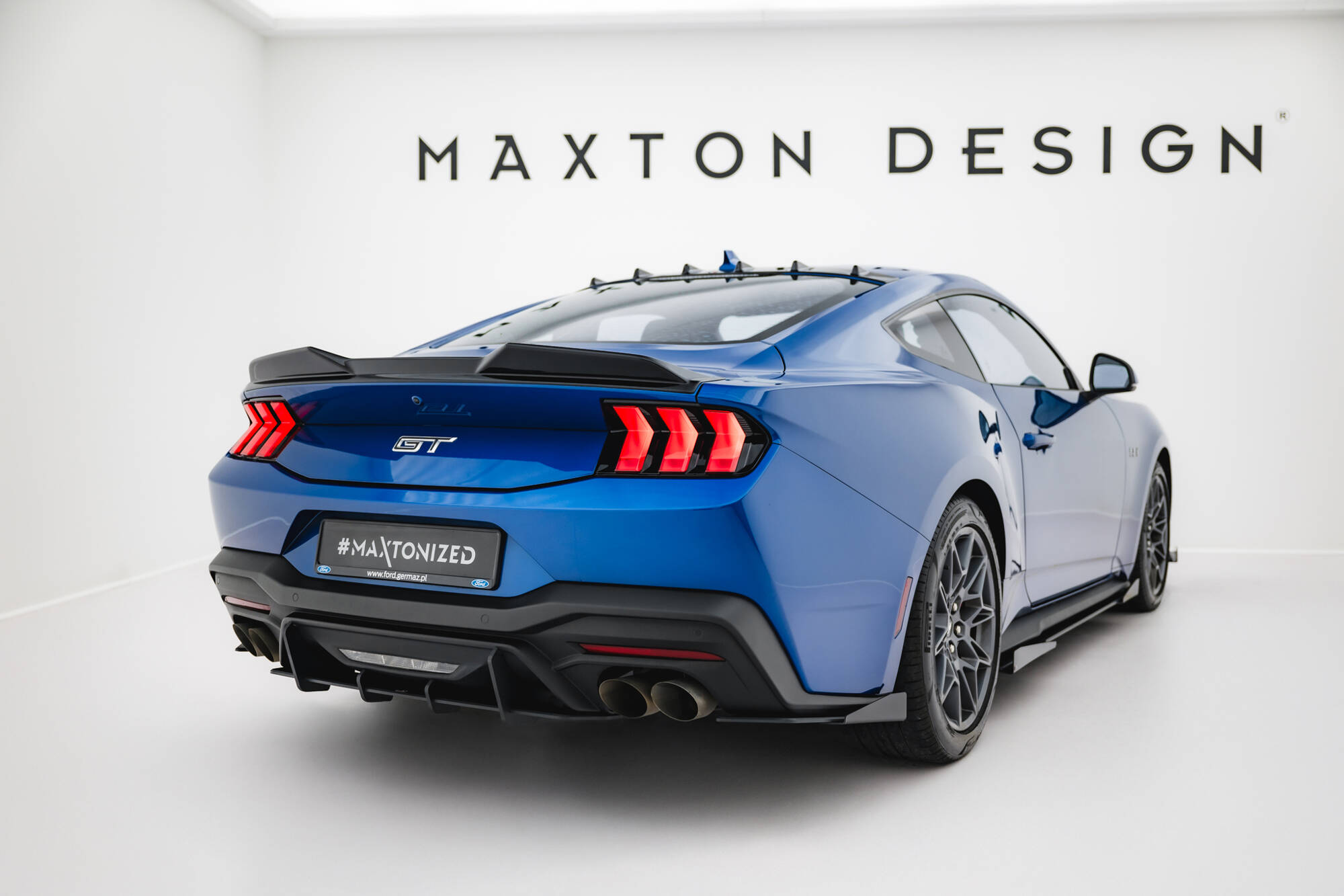 Street Pro Heckschürze Heck Ansatz Diffusor passend für Ford Mustang GT Mk7