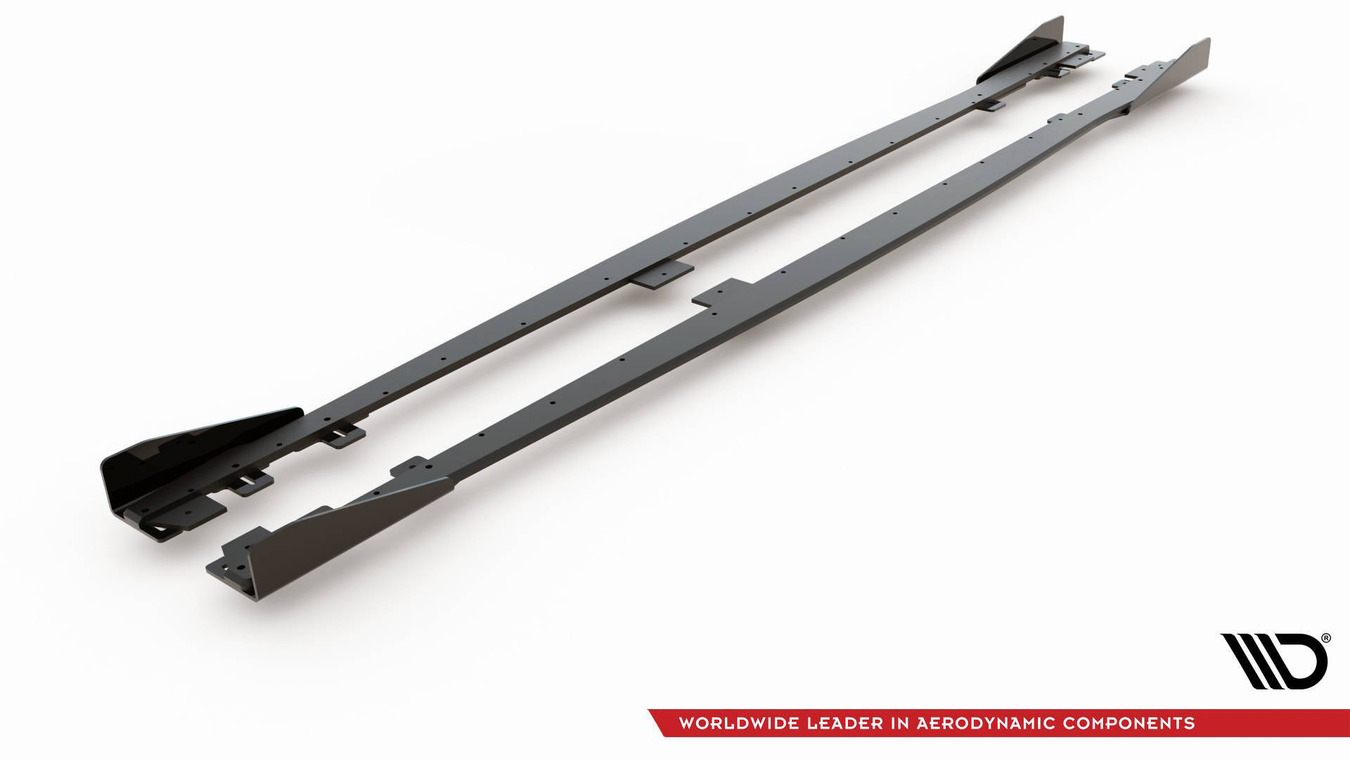Street Pro Seitenschweller Leisten V.2 passend für BMW 1er F20 M135i / M140i / M-Paket rot+ Hochglanz Flaps