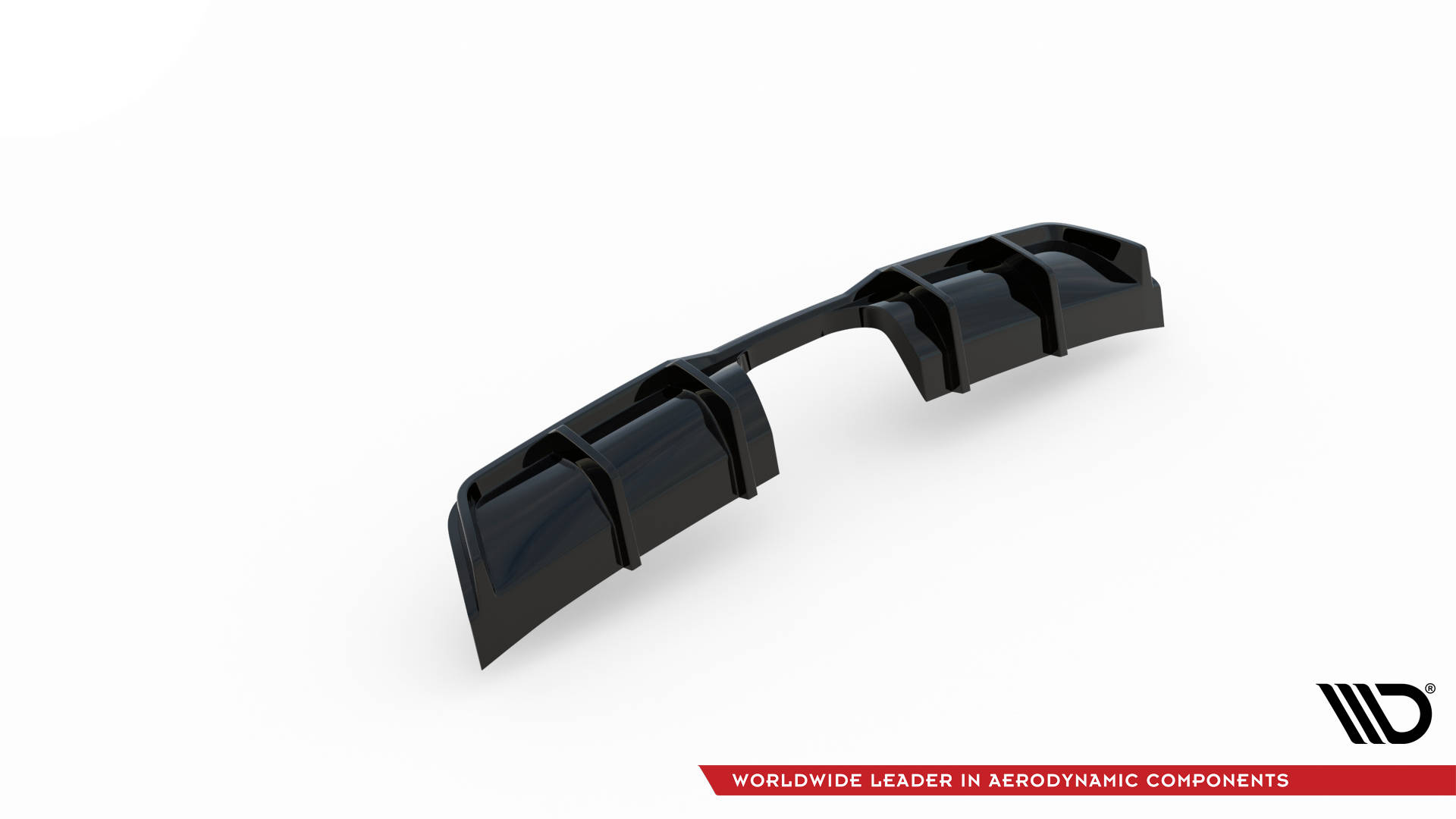 Street+ Heck Ansatz Diffusor passend für Mini Cooper John Cooper Works R56 schwarz Hochglanz