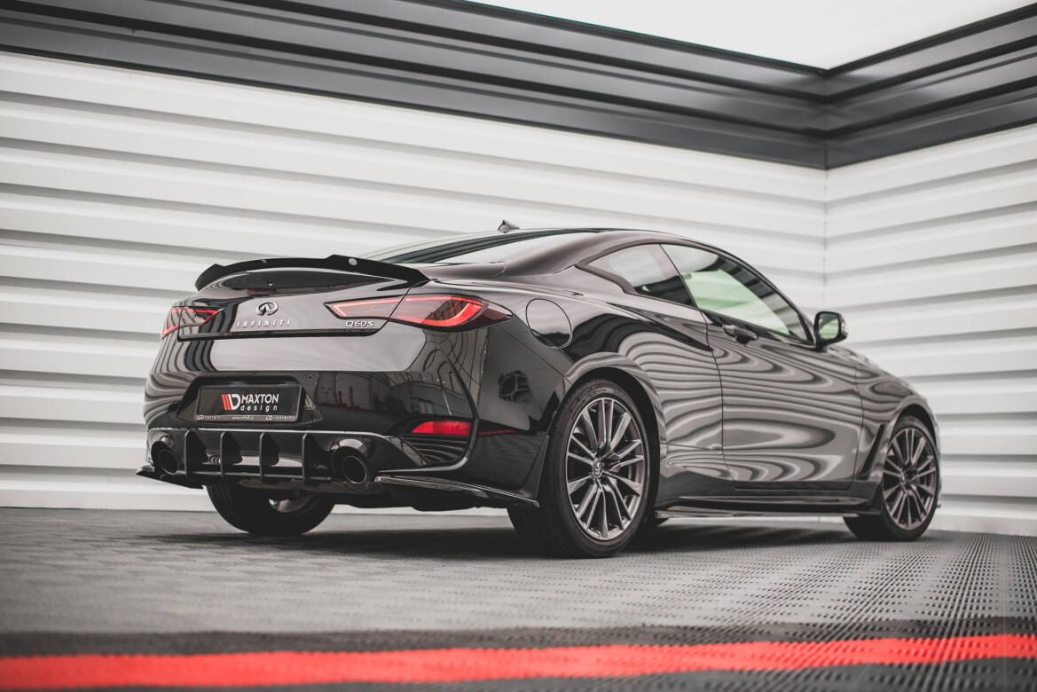 Heckspoiler Lippe passend für Infiniti Q60 S Mk2 schwarz matt