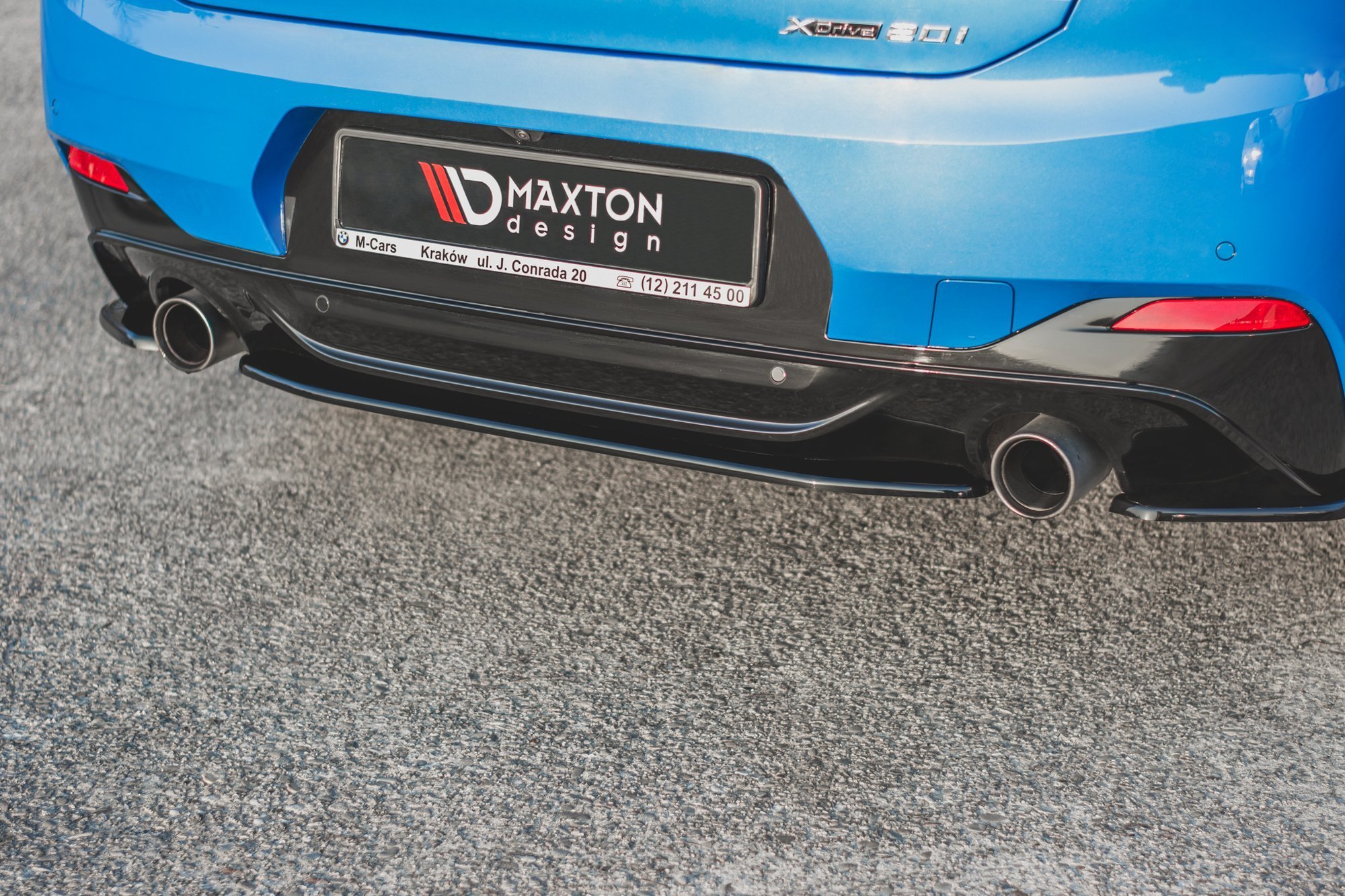 Heckansatz BMW X2 F39 M-Paket schwarz Hochglanz