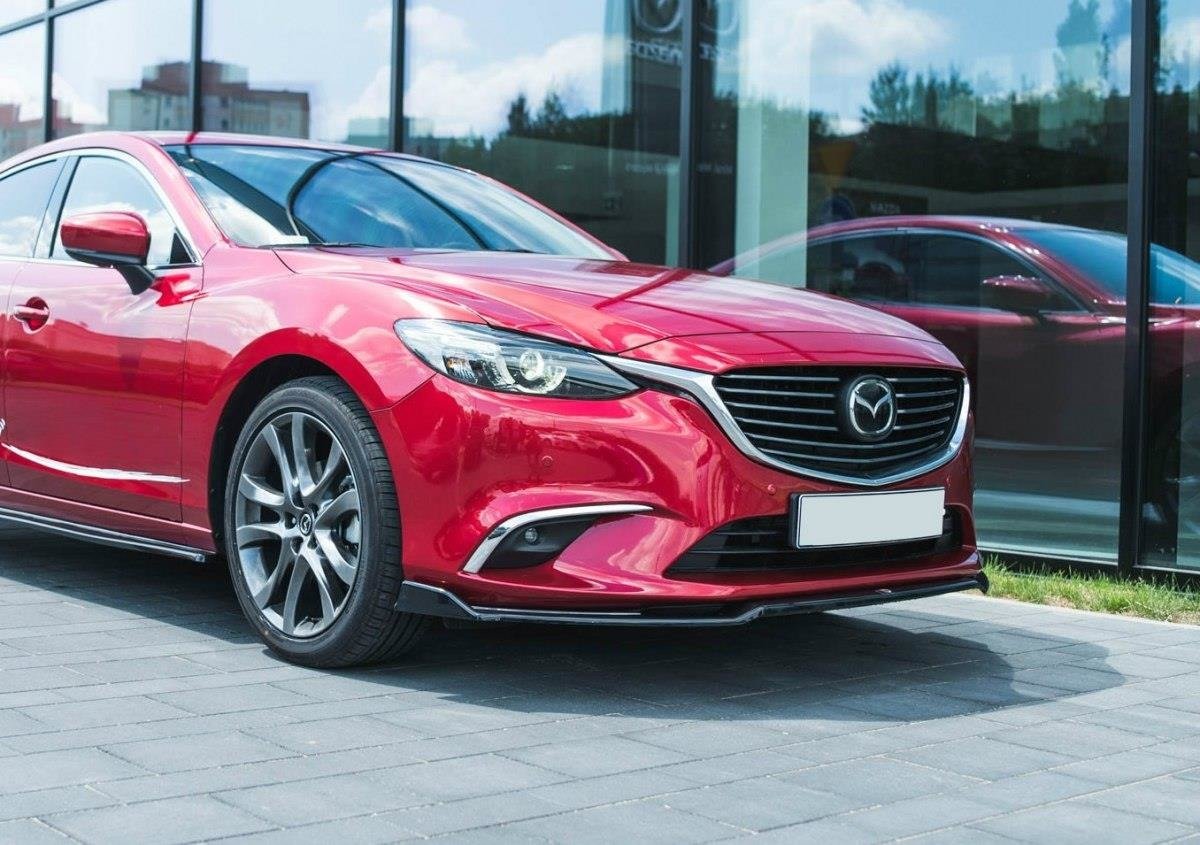 Front Ansatz V.2 für Mazda 6 GJ Mk3 Facelift schwarz Hochglanz