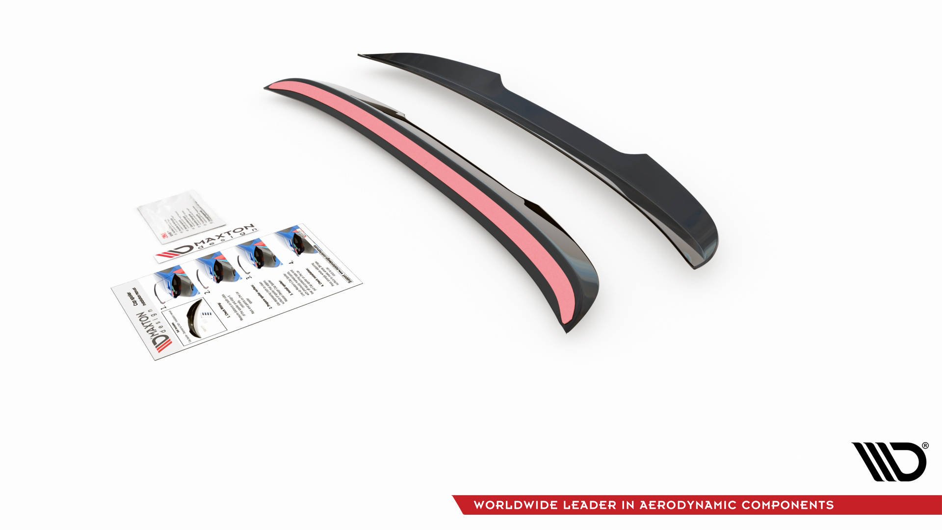 Heck Spoiler Aufsatz Abrisskante passend für Volvo V90 Mk2 schwarz Hochglanz