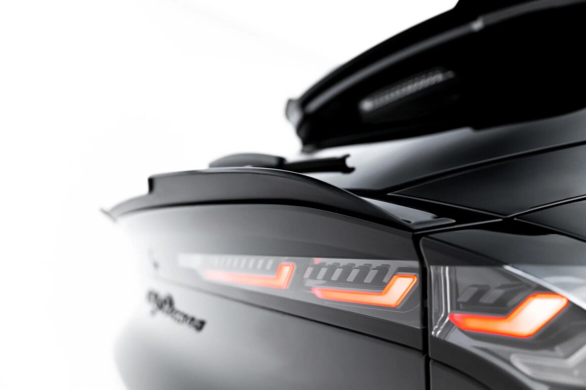 Unterer Heckspoiler Lippe passend für Alfa Romeo Junior Mk1 schwarz Hochglanz