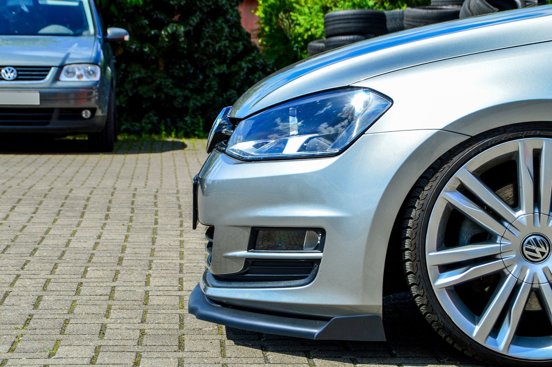 CUP Frontspoilerlippe mit Wing für VW Golf 7 AU Carbon Optik