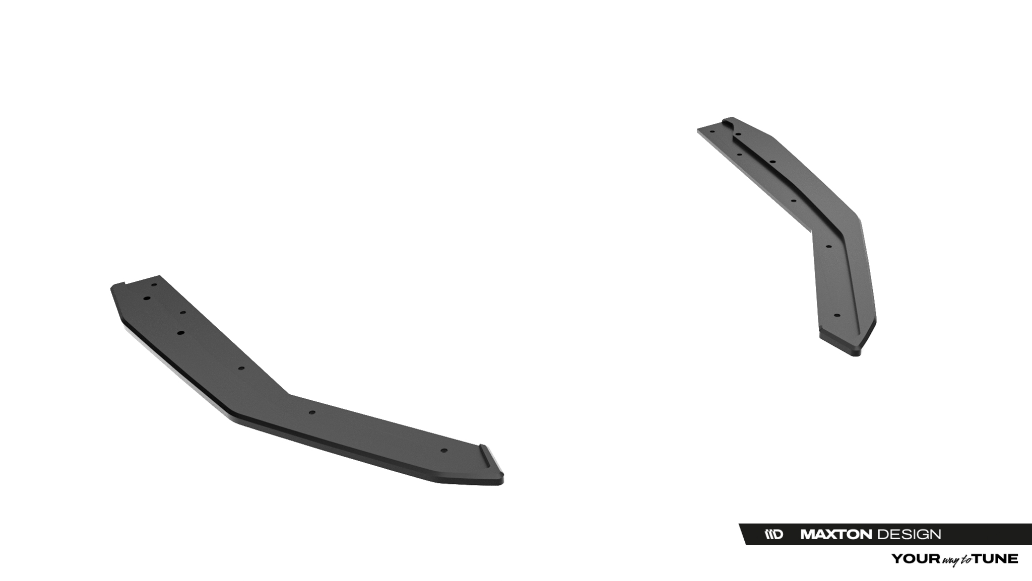 Diffusor Flaps passend für Lexus IS 500 Mk3 Facelift 2 XE30 roter Kern