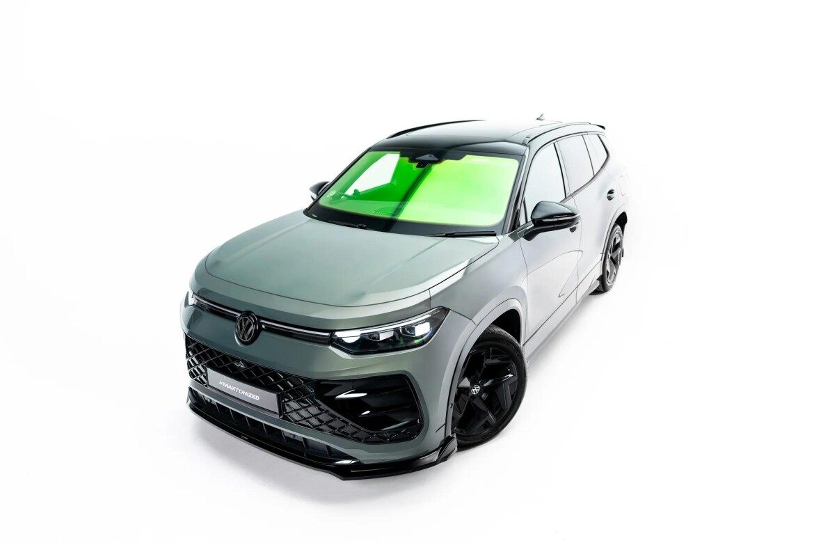Frontlippe V.1 passend für VW Tayron R-Line Mk1 schwarz Hochglanz