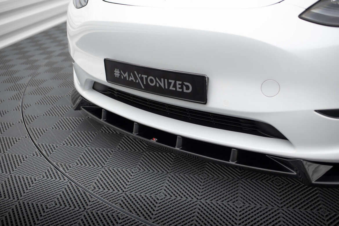 Frontlippe V.1 passend für Tesla Model Y schwarz Hochglanz