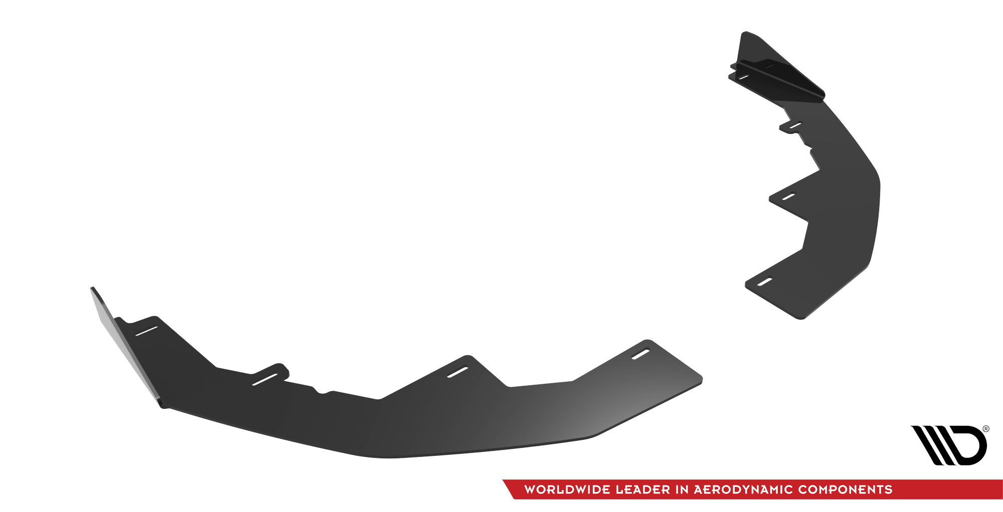 Front Stoßstange Flaps passend für Audi S3/A3 S-Line 8Y schwarz Hochglanz