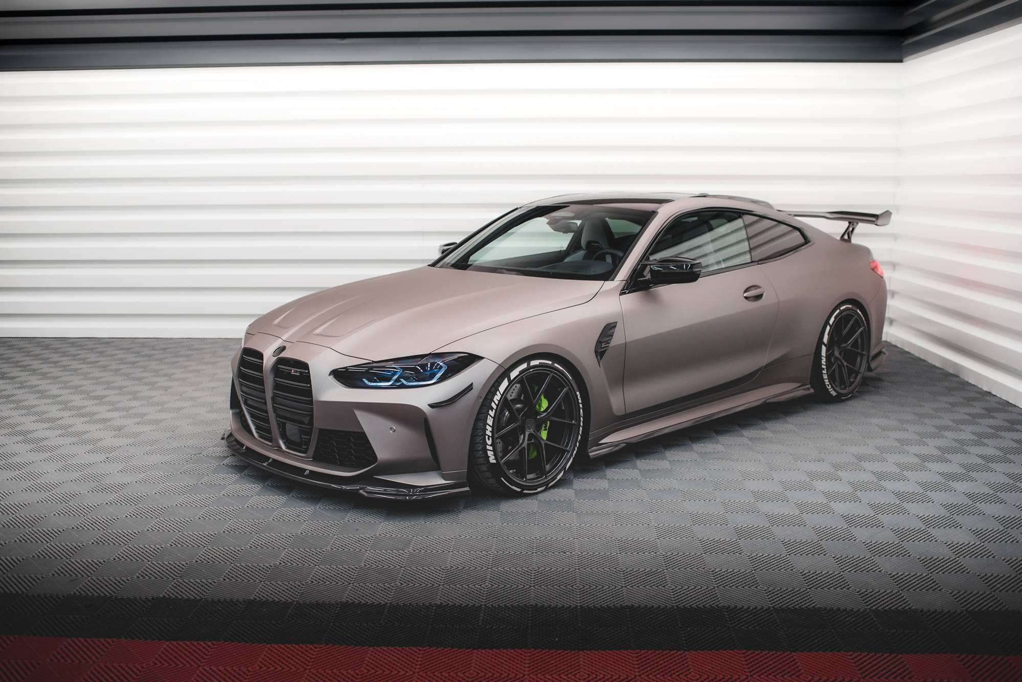 Carbon Fiber Seitenschweller Ansatz Leisten passend für BMW M4 G82 / G82 FL