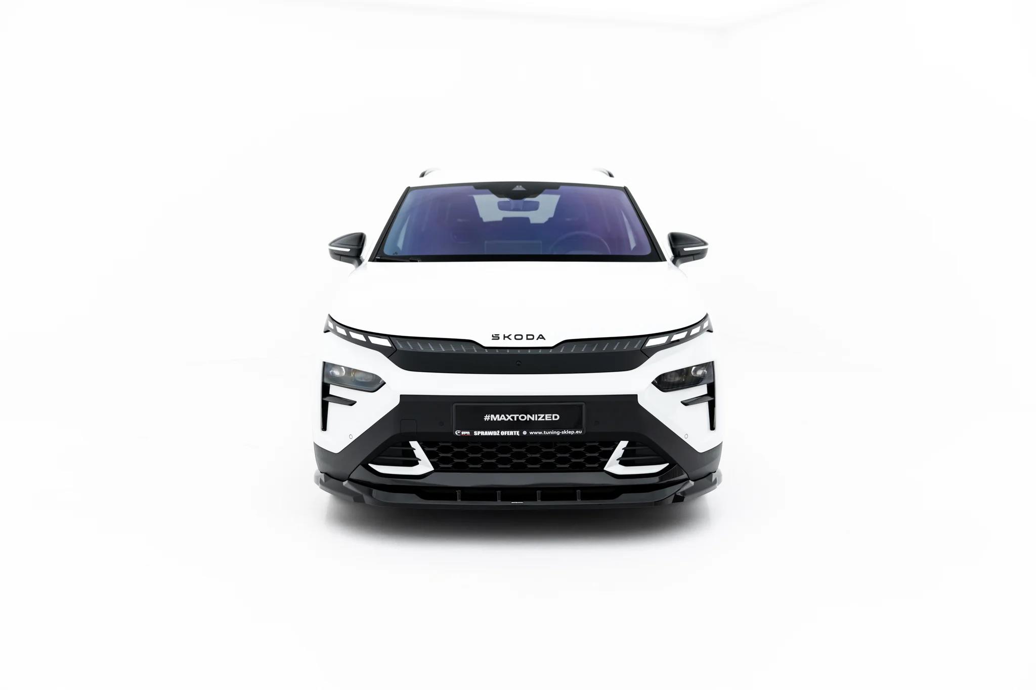 Street+ Spoilerlippe Front Ansatz passend für Skoda Elroq RS Mk1 schwarz Hochglanz