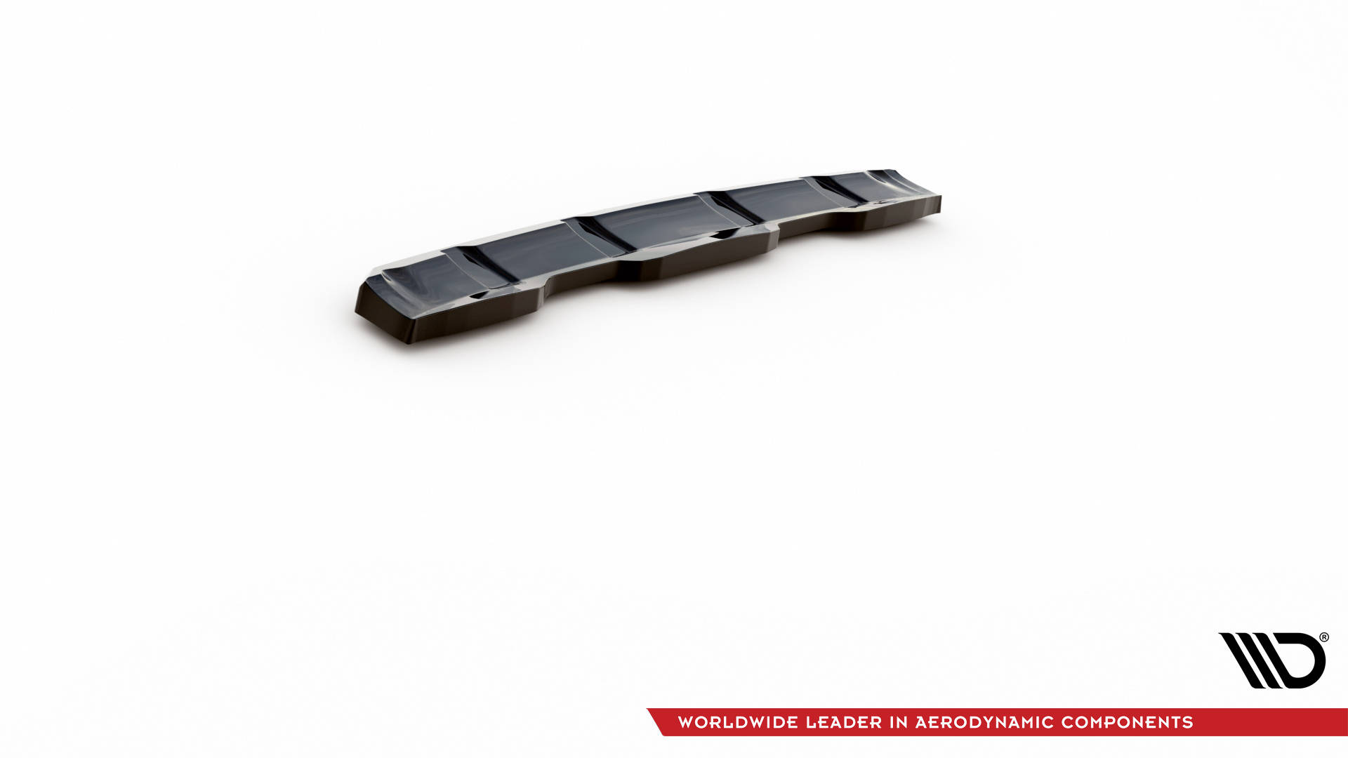 Street+ Mittlerer Diffusor Heck Ansatz passend für Volvo XC60 R-Design Mk1 FL schwarz Hochglanz