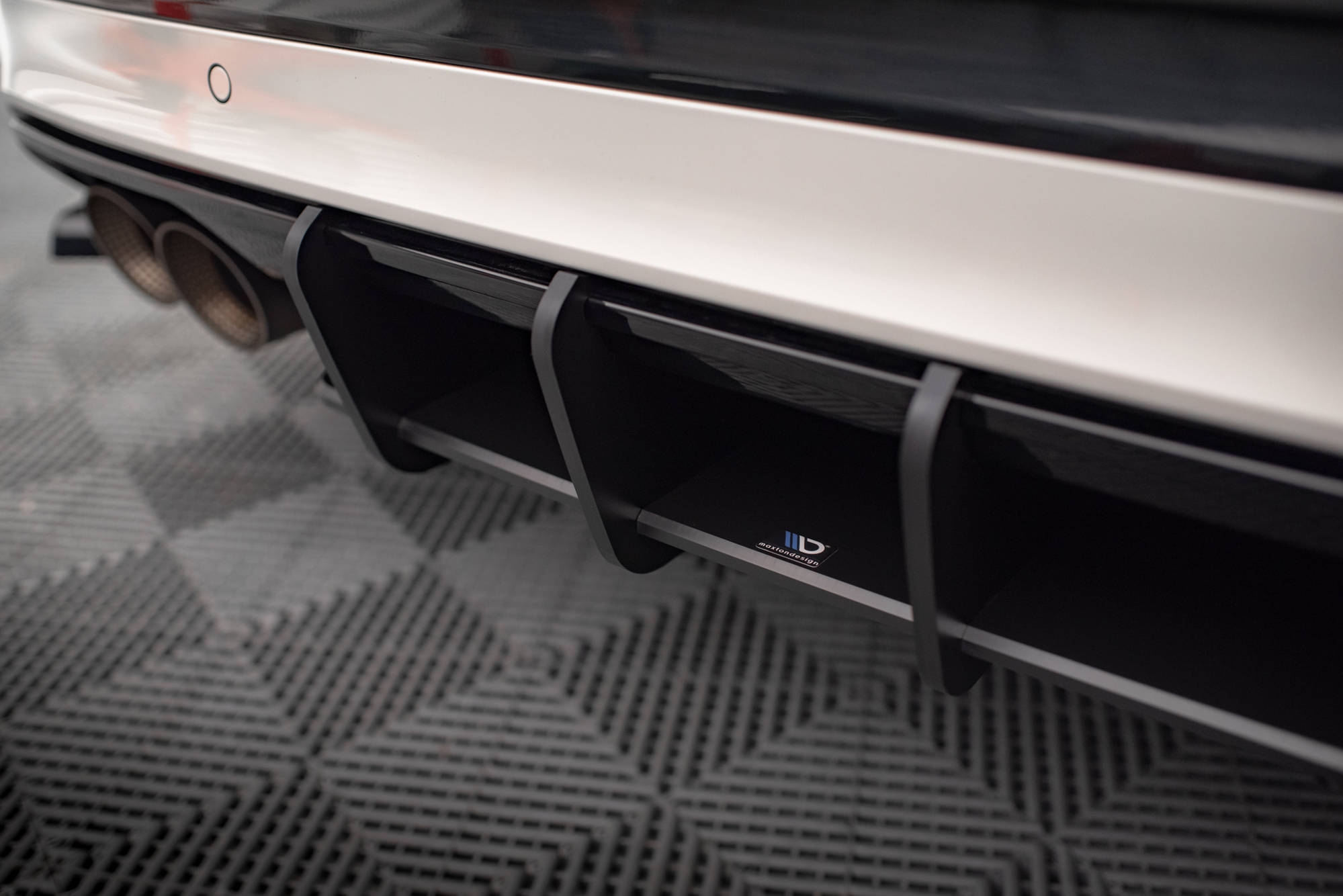 Street Pro Heckschürze Heck Ansatz Diffusor passend für VW T-Roc R Mk1 FL
