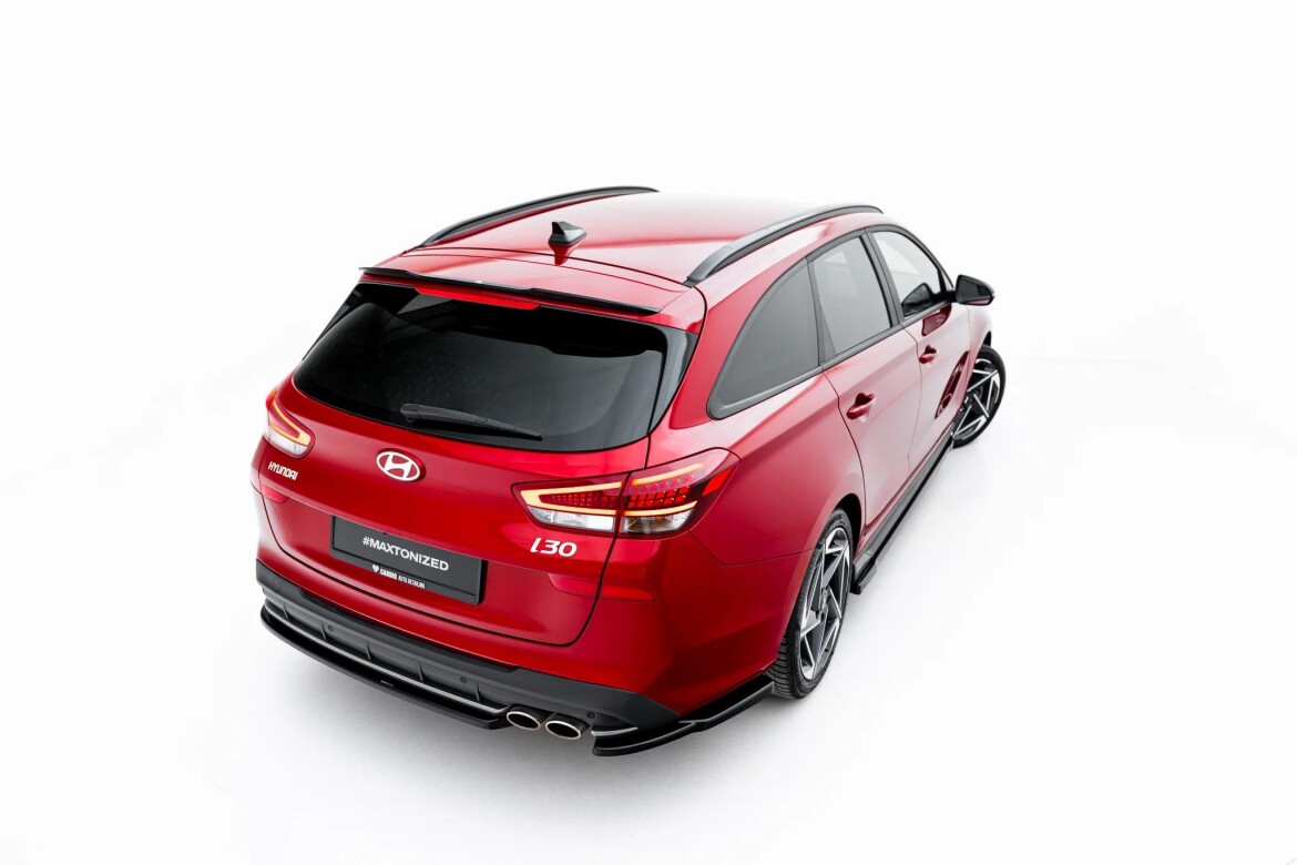 Heckspoiler Lippe passend für Hyundai I30 N-Line Wagon Mk3 Facelift schwarz Hochglanz