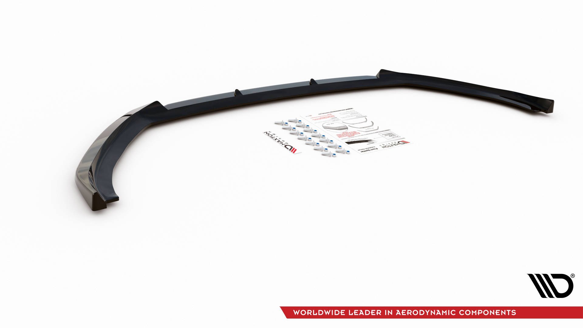 Street+ Spoilerlippe Front Ansatz V.1 passend für Peugeot 2008 Mk2 schwarz Hochglanz