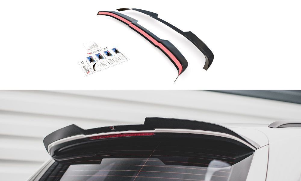 Heck Spoiler Aufsatz Abrisskante passend für Audi SQ5 / Q5 S-Line Mk1 8R schwarz Hochglanz