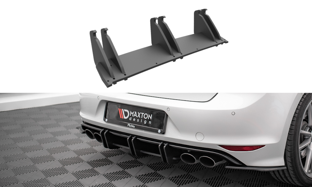 Street Pro Heckschürze Heck Ansatz Diffusor passend für VW Golf R Mk7