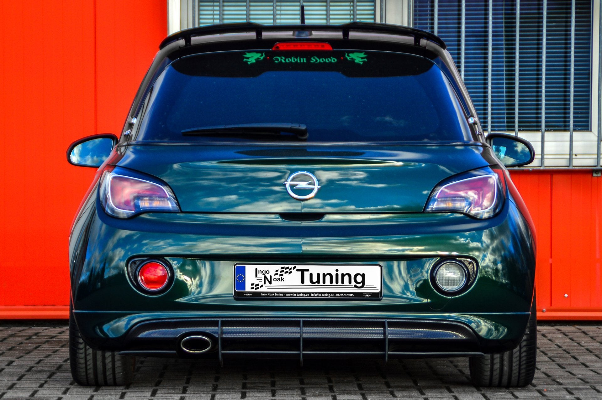 Gefräster Heckansatz mit Finnen für Opel Adam S + OPC-Line ab Bj. 2015-