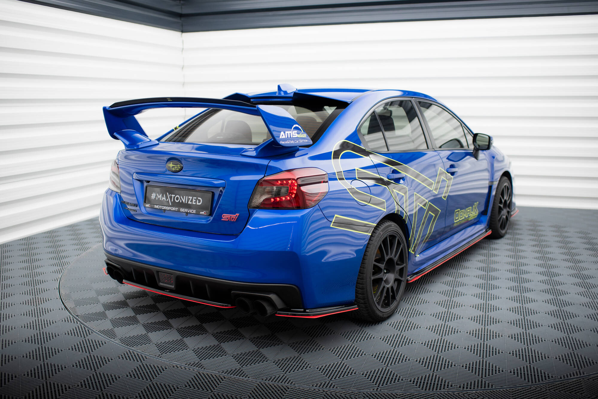Heckansatz V.2 SUBARU WRX STI schwarz Hochglanz