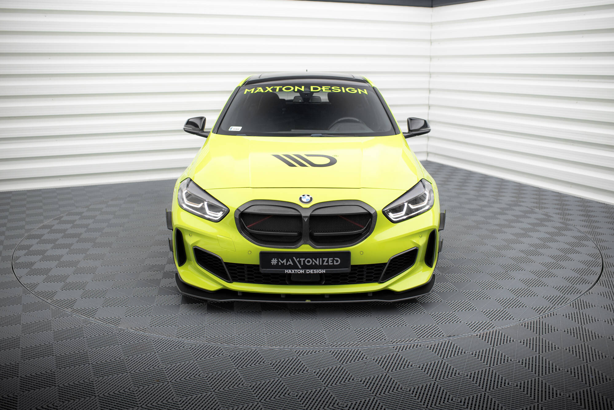 Street Pro Spoilerlippe Front Ansatz passend für BMW 1er F40 M-Paket / M135i rot