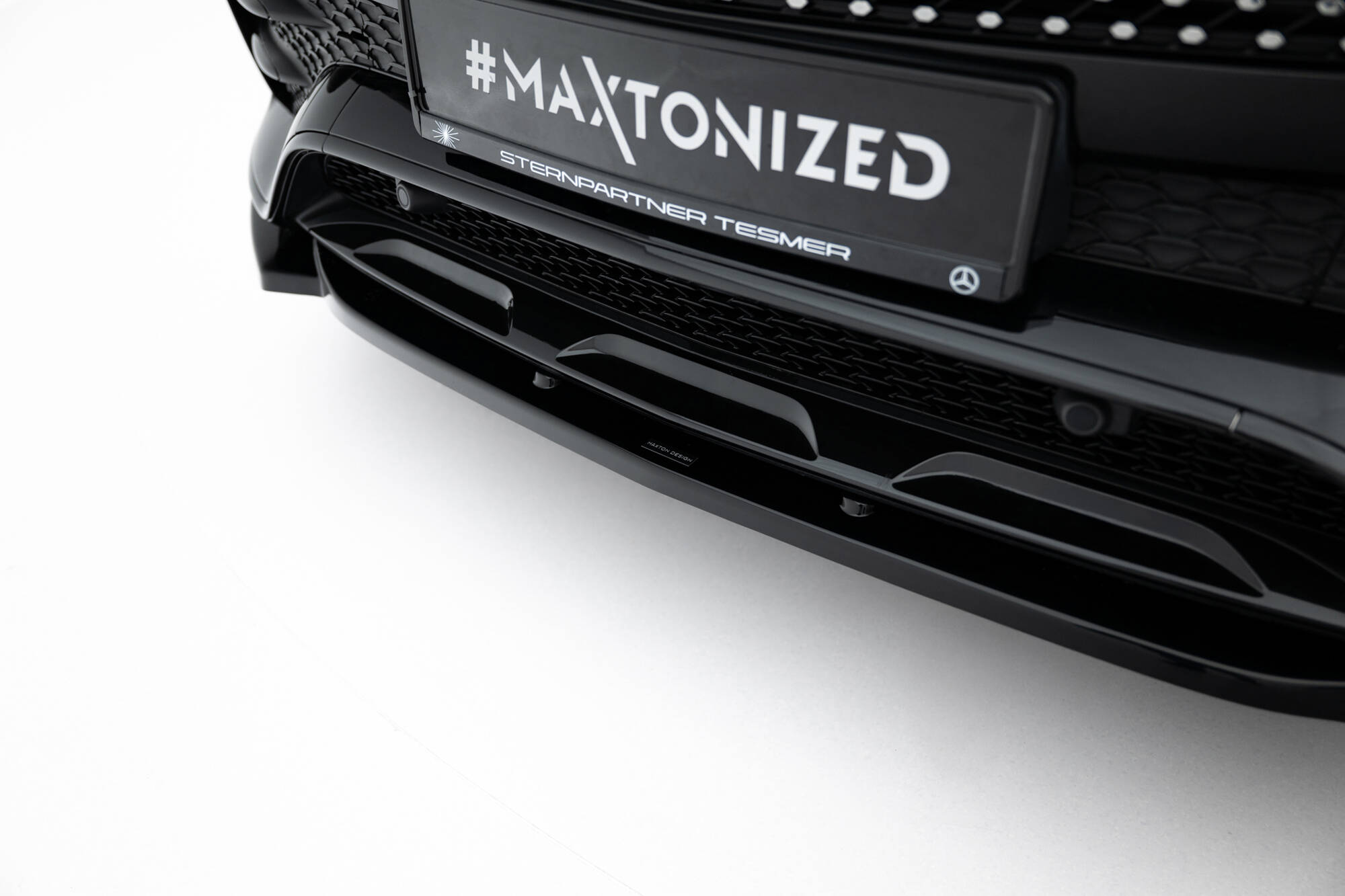 Street+ Spoilerlippe Front Ansatz passend für Mercedes-AMG / AMG-Line GLE SUV W167 schwarz Hochglanz