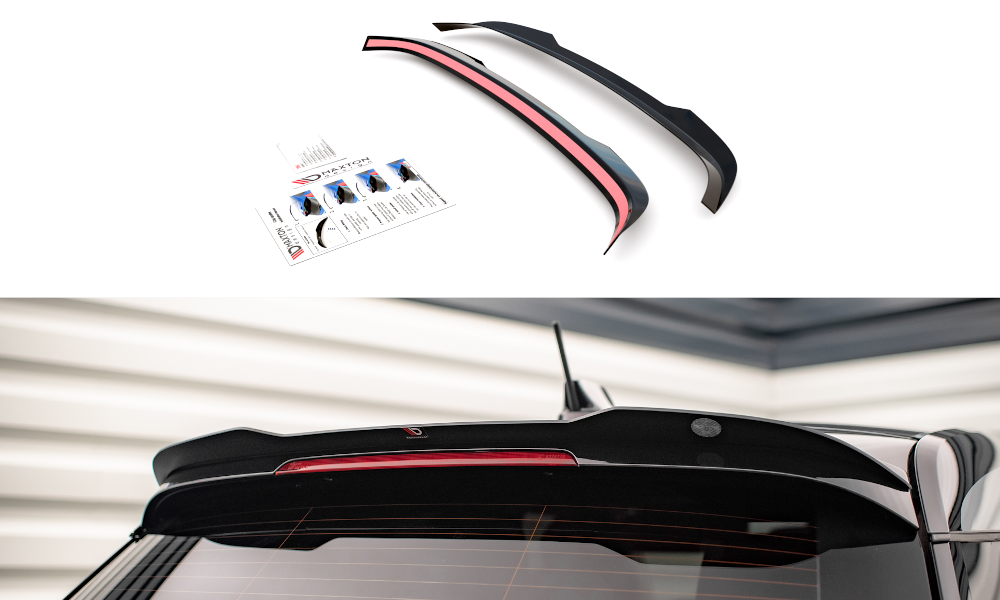 Heck Spoiler Aufsatz Abrisskante passend für BMW i3 S Mk1 FL schwarz Hochglanz
