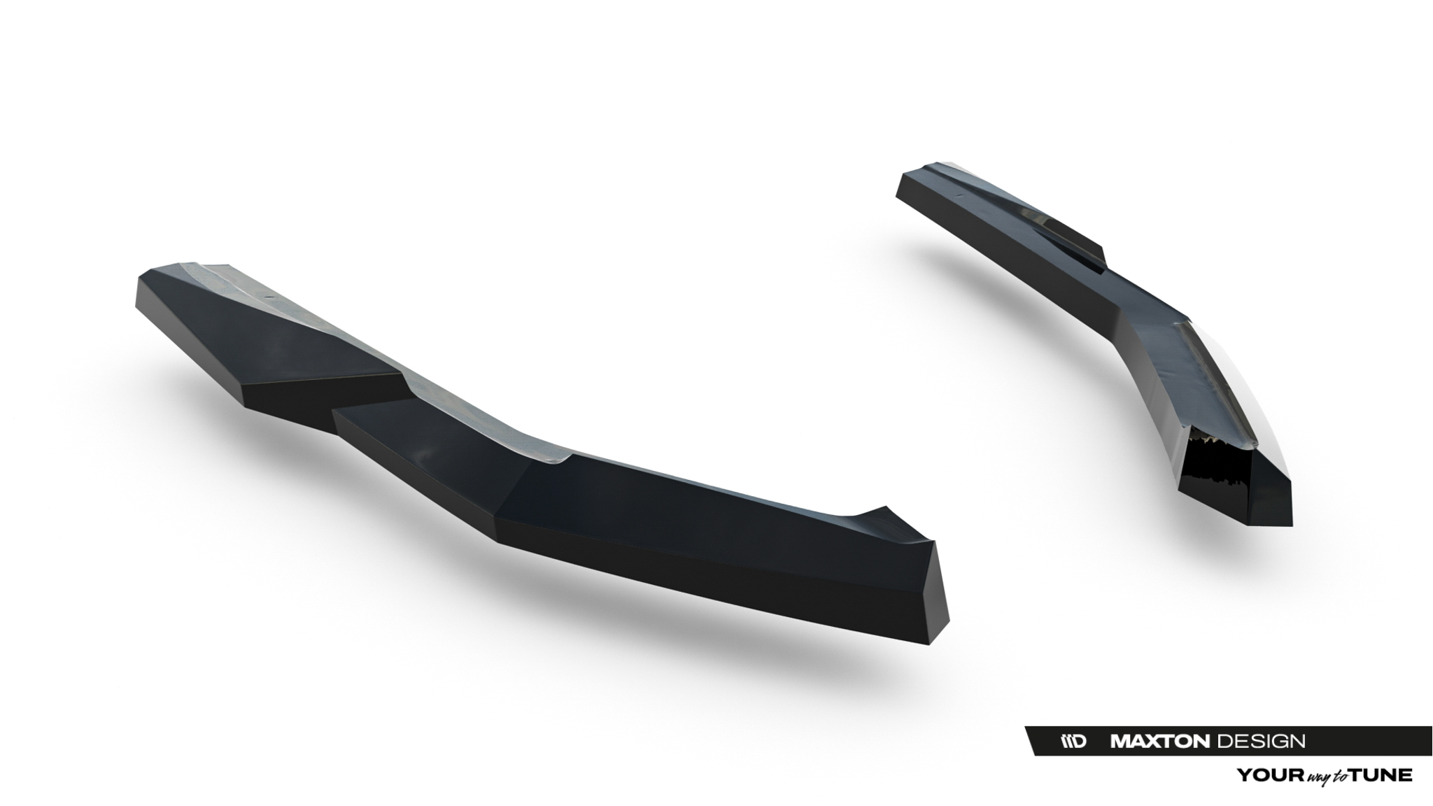 Diffusor Flaps passend für Lexus IS 500 Mk3 Facelift 2 XE30 schwarz Hochglanz