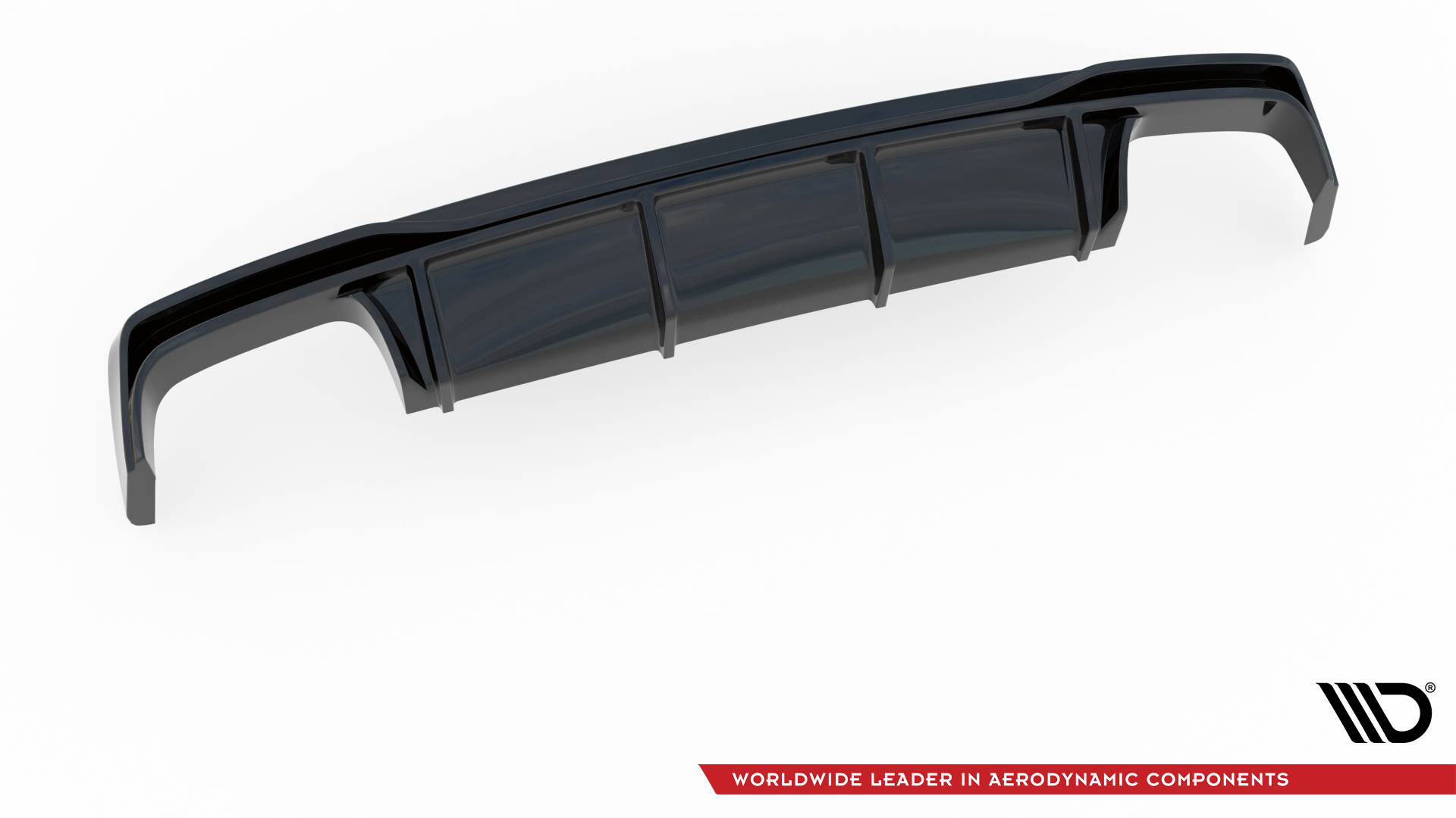Street+ Heck Ansatz Diffusor passend für Audi A6 S-Line / S6 C8 / C8 FL schwarz Hochglanz