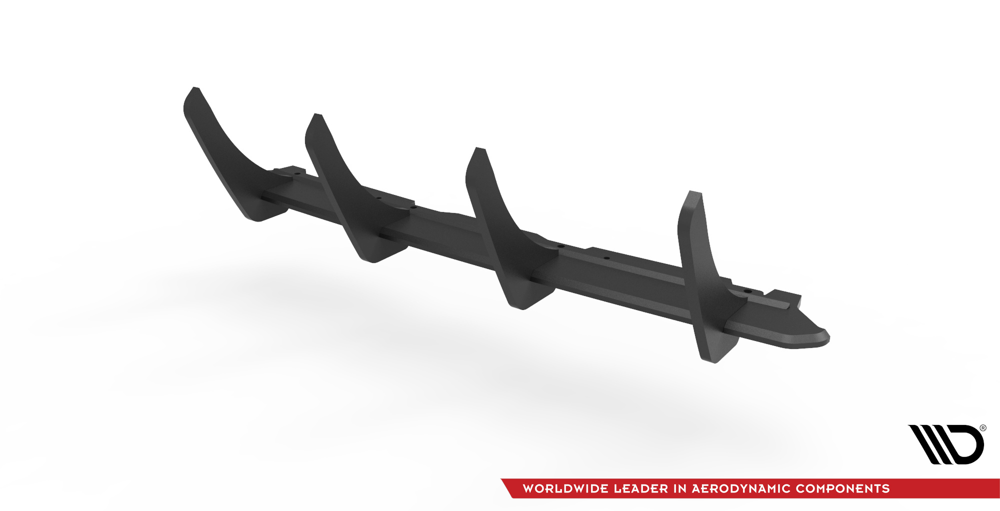 Street Pro Heckschürze Heck Ansatz Diffusor passend für Ford Escape ST-Line Mk3 schwarz-rot