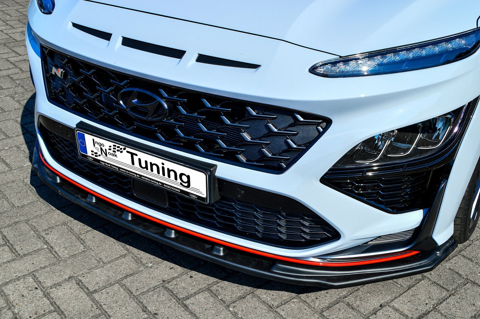 Cup Frontspoilerlippe für Hyundai Kona N + N-Line ab Bj.2020- Carbon Optik